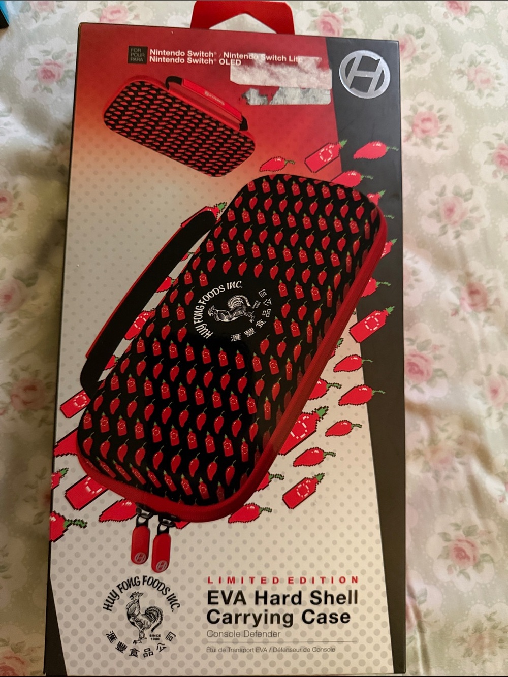 Limited Edition EVA Hard Shell Carrying Case for Nintendo Switch - Red/Black